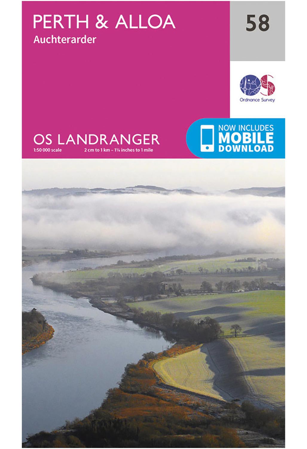 Ordnance Survey Perth to Alloa, Auchterarder Landranger 58 Map