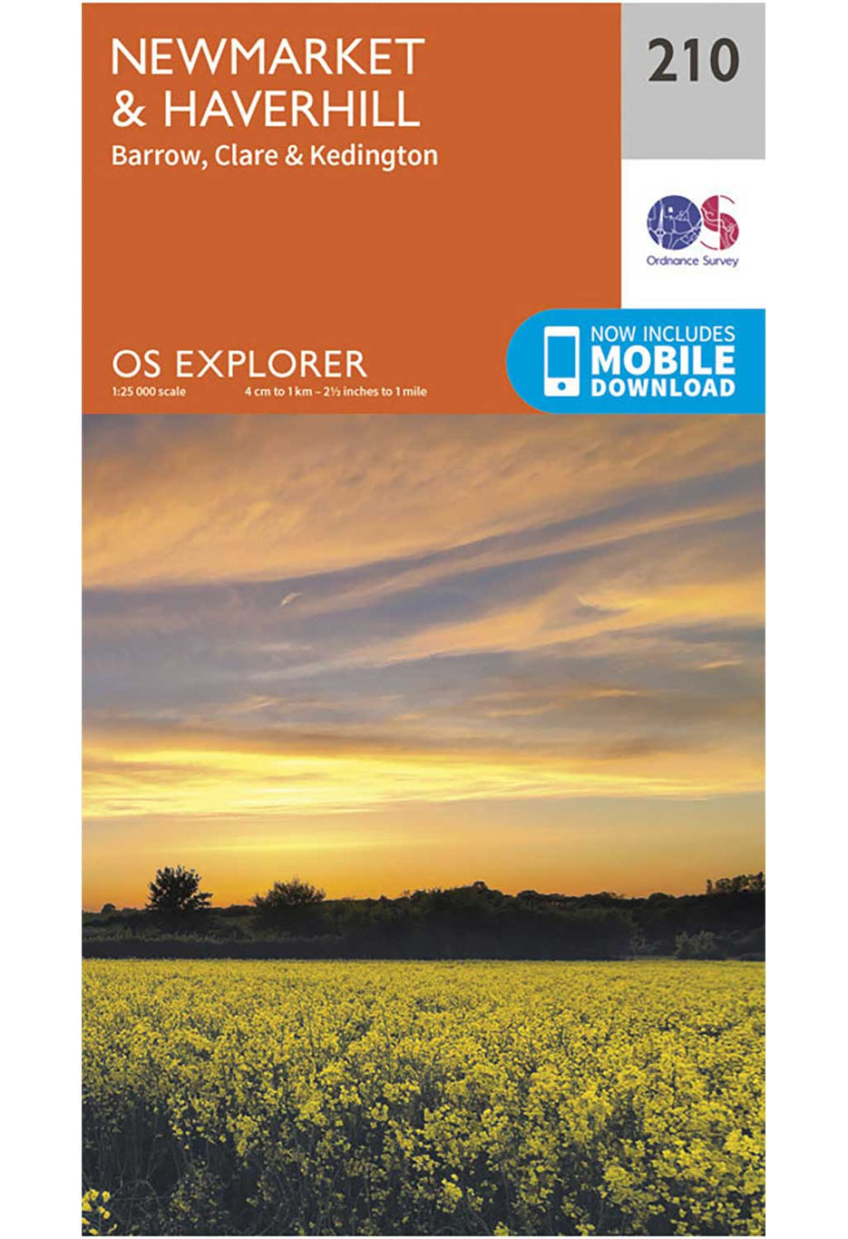 Ordnance Survey Newmarket & Haverhill - OS Explorer 210 Map 0