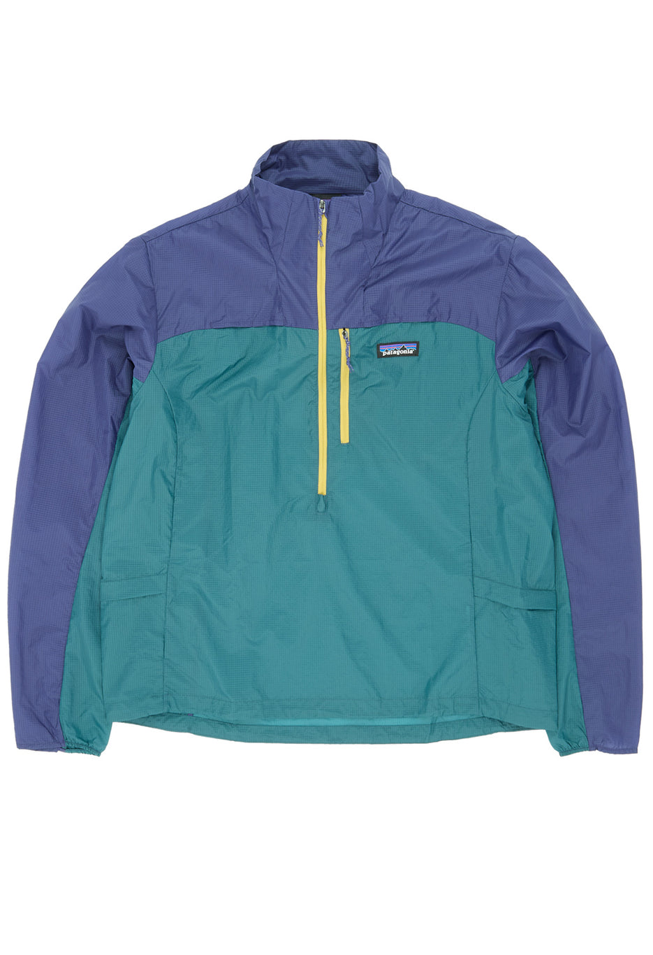 Patagonia Women's Houdini Stash Half Zip Pullover - Wetland Blue / Solstice Purple