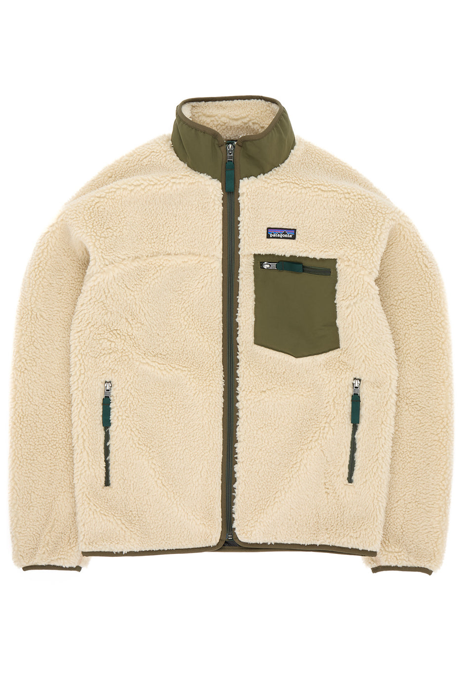 Patagonia Men's Classic Retro-X Jacket - Dark Natural w/Basin Green
