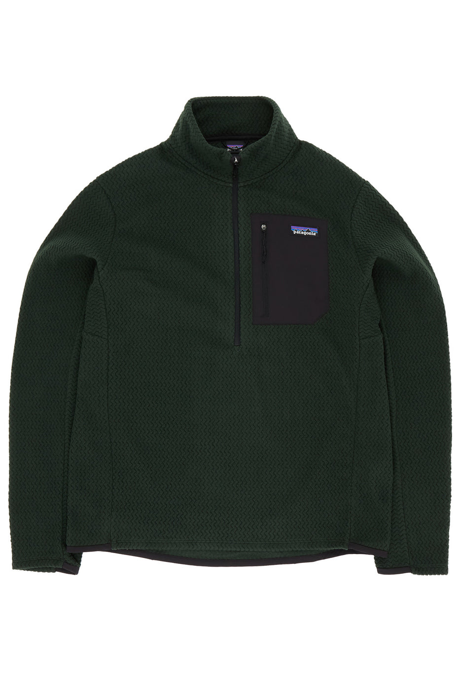 Patagonia Men's R1 Air Zip Neck - Old Growth Green