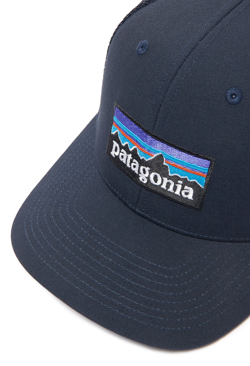 Patagonia P-6 Logo Trucker Hat - Navy Blue