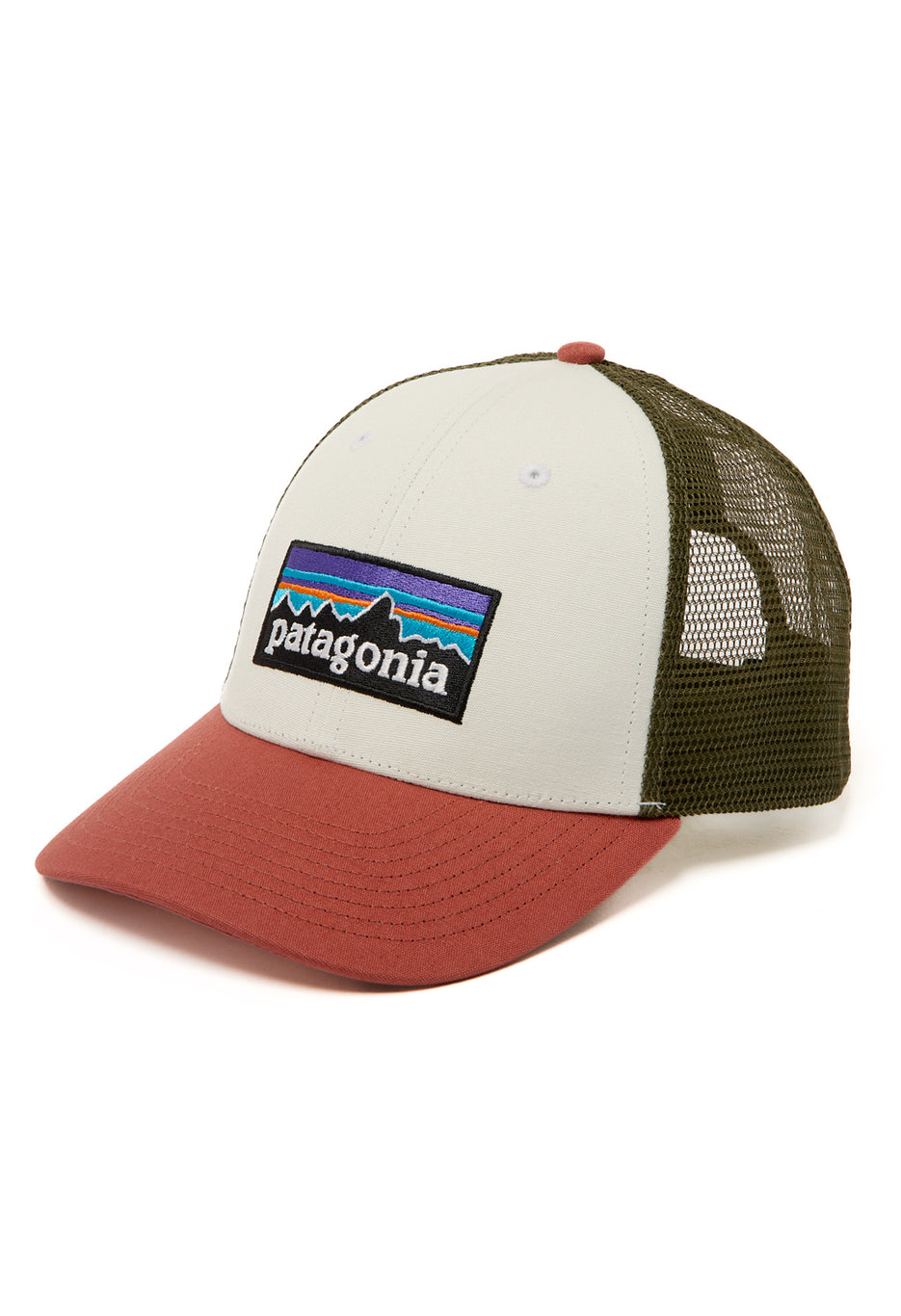 Patagonia P-6 Logo LoPro Trucker Hat - Birch White