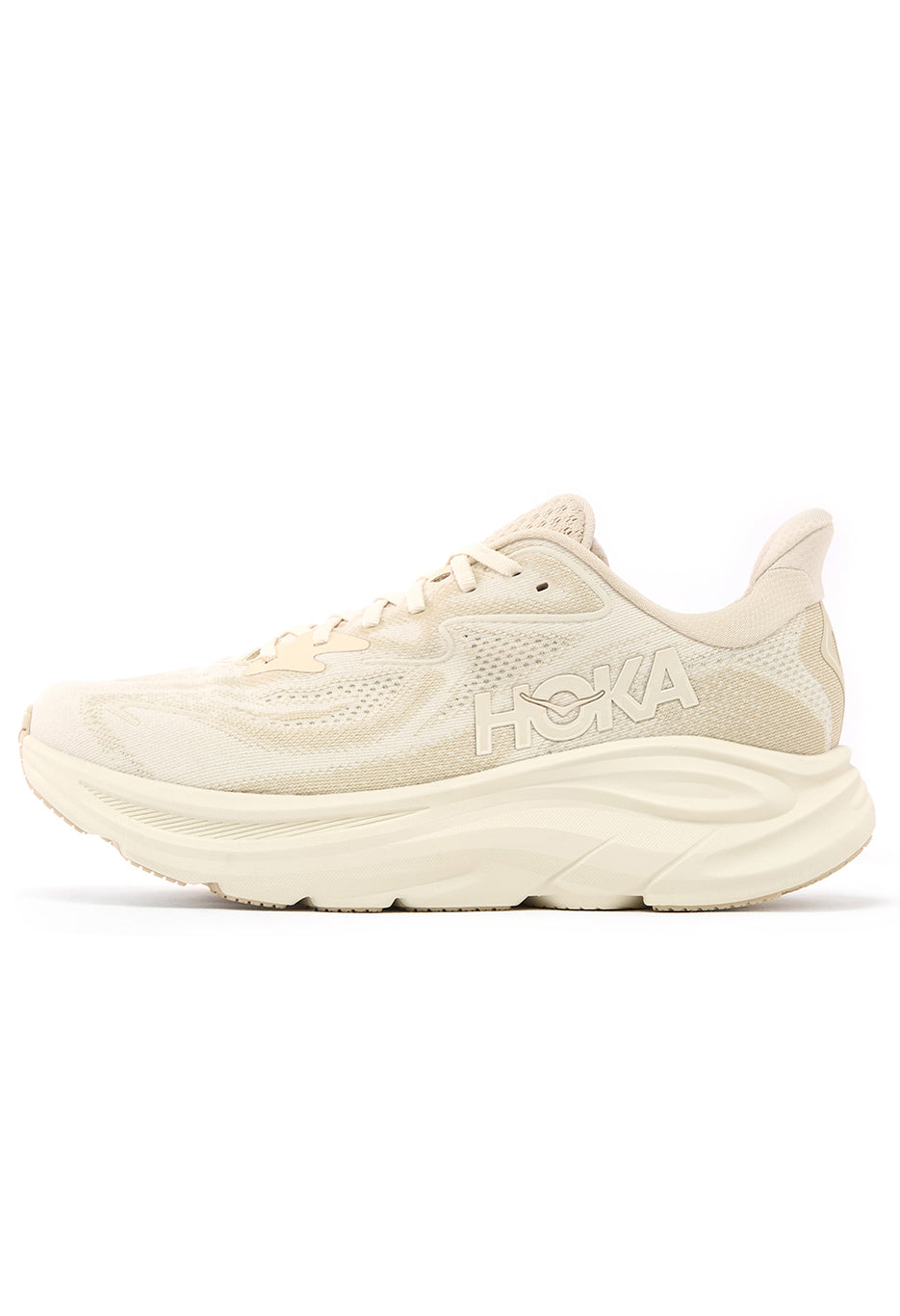 Hoka Men's Clifton 10 Trainers - Oatmeal / Oat Milk