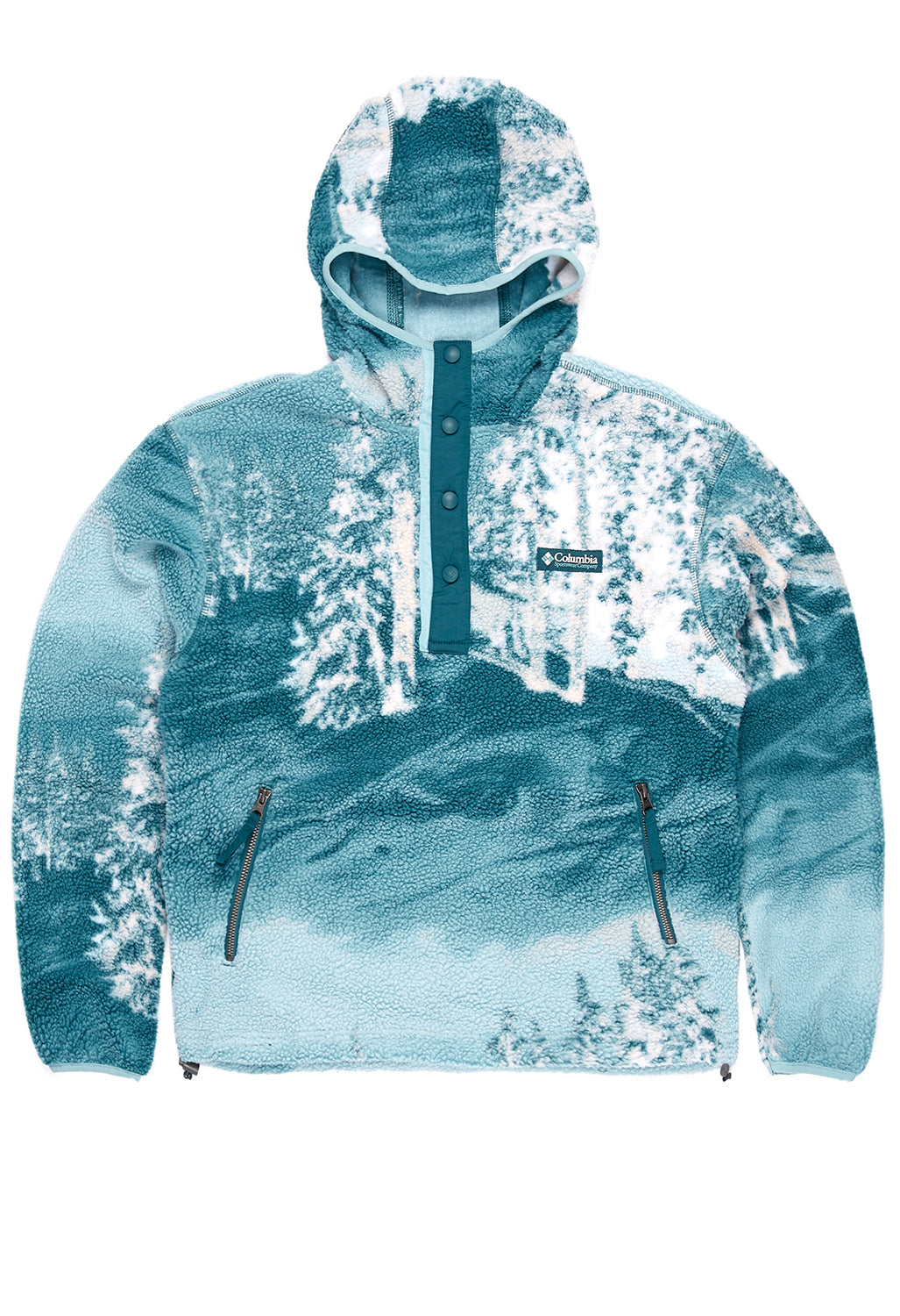 Columbia Women's Helvetia Hoodie Night Wave Solar Ski Print