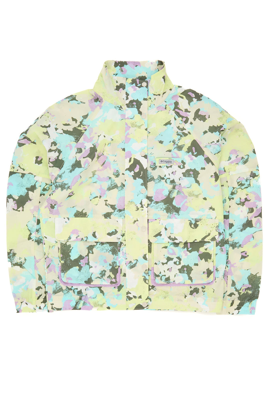 Columbia Women's PFG Open Water Windbreaker - Spring Yellow Wildblooms