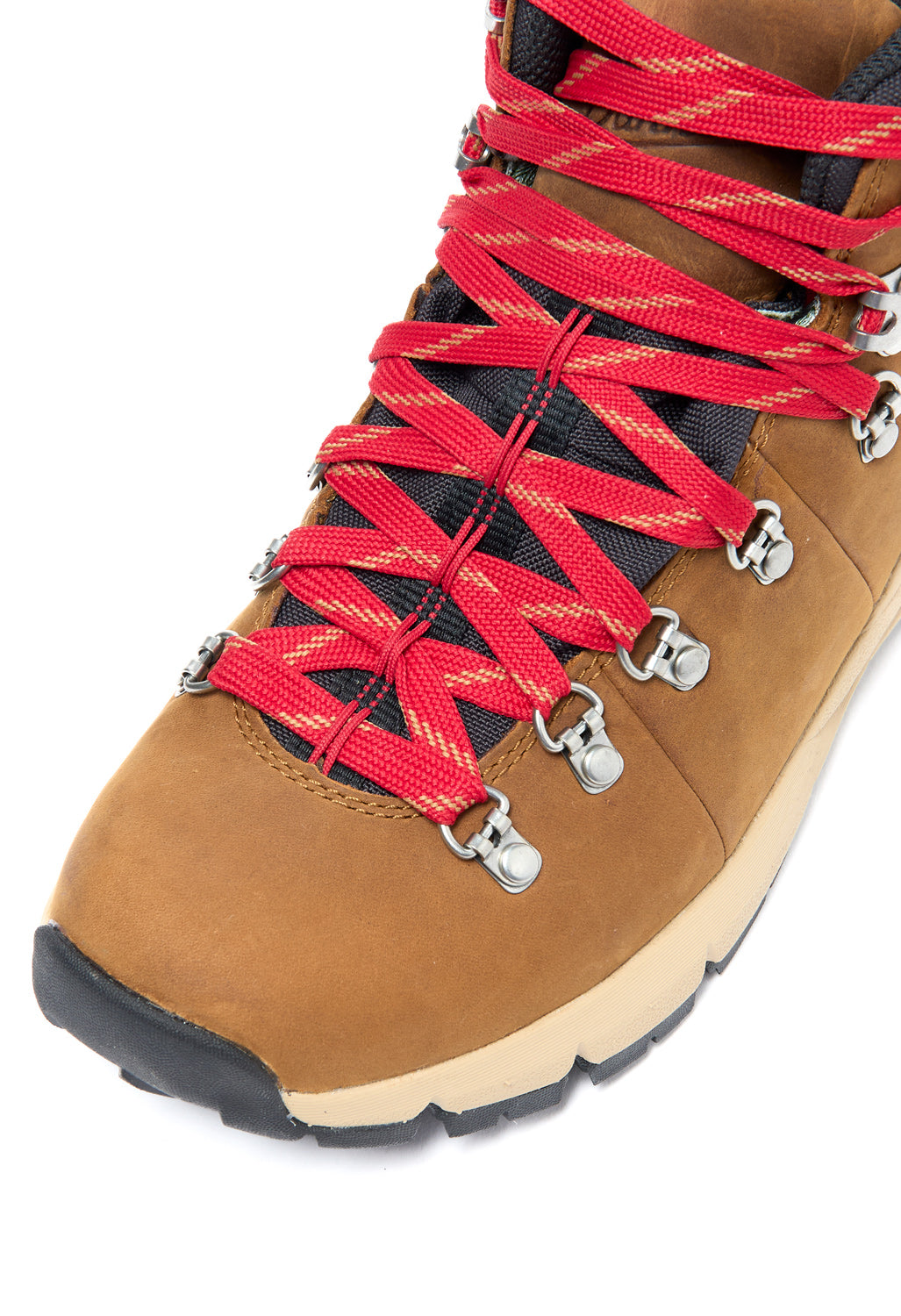 Danner Women's Mountain 600 Leaf 4.5" GTX Boots - Grizzly Brown / Rhodo Red