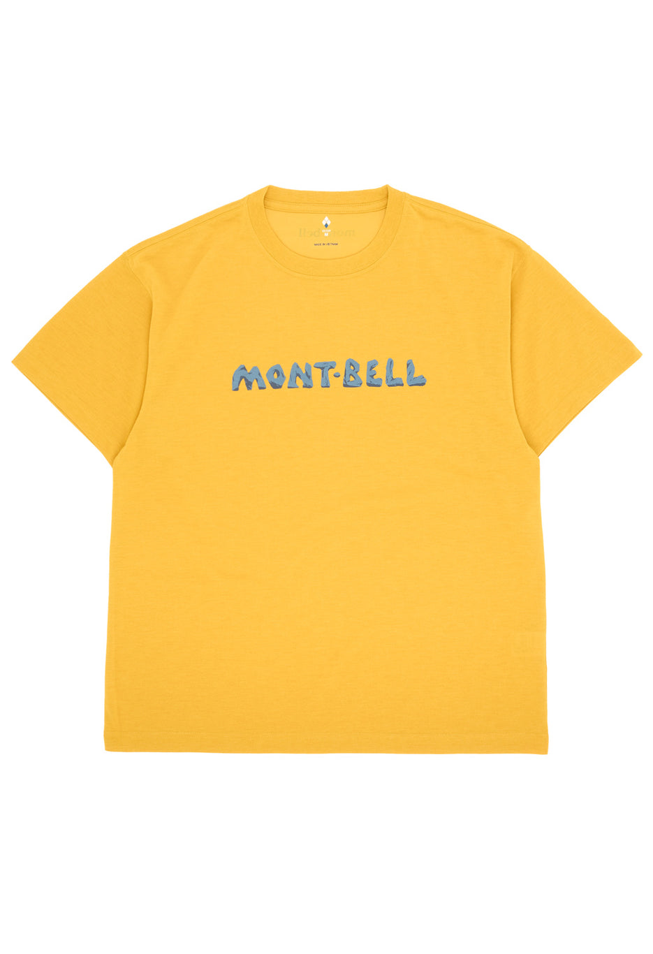 Montbell Men's Wickron Rock Logo T-Shirt - Yellow