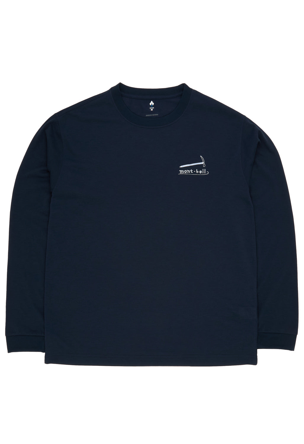 Montbell Men's Wickron Mountain Gear Long Sleeve T-Shirt - Navy