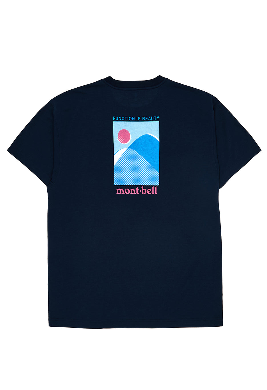 Montbell Men's Wickron Yama To Taiyou T-Shirt - Navy