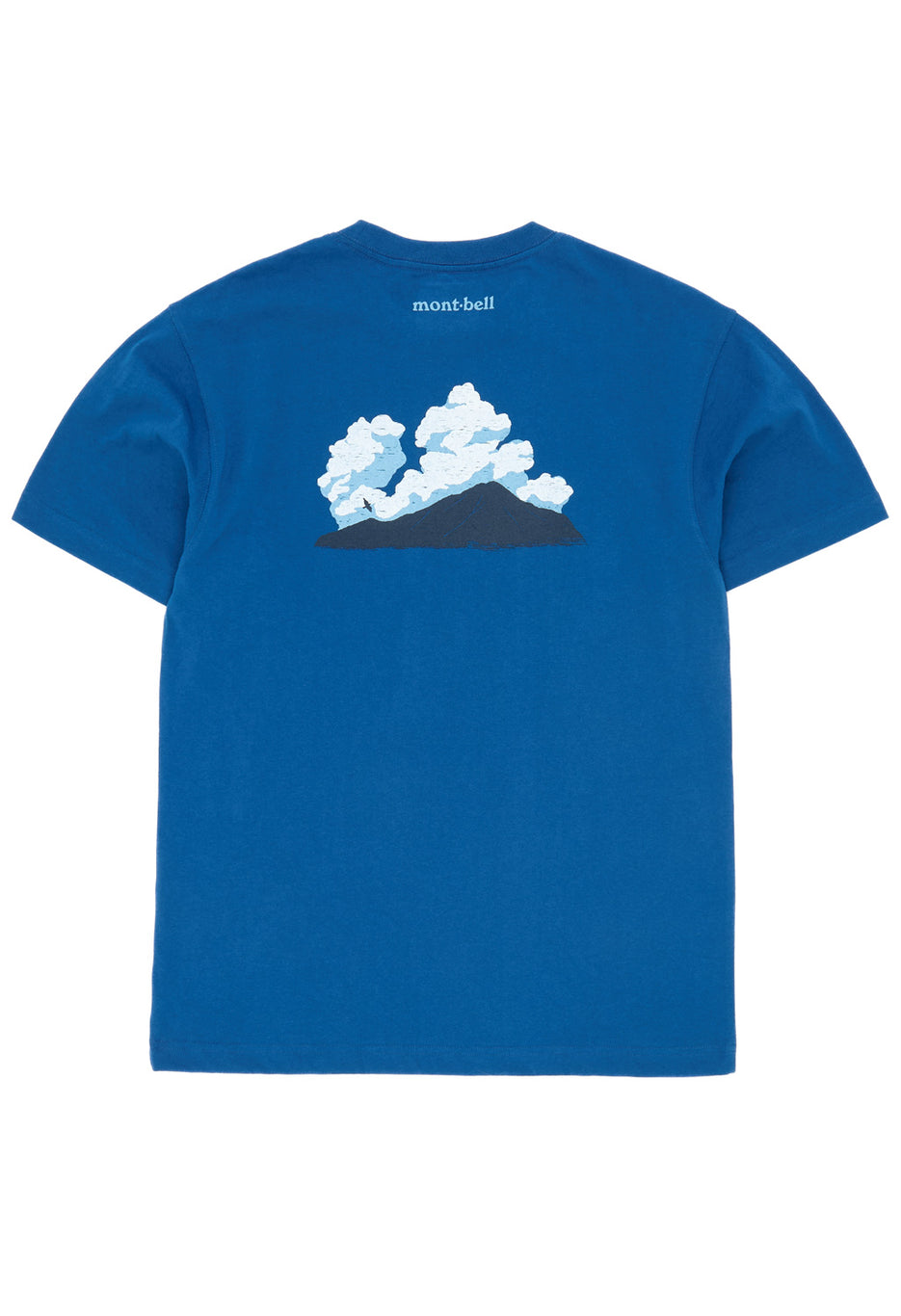 Montbell Men's Pear Skin Cotton Natsu Kumo T-Shirt - Blue