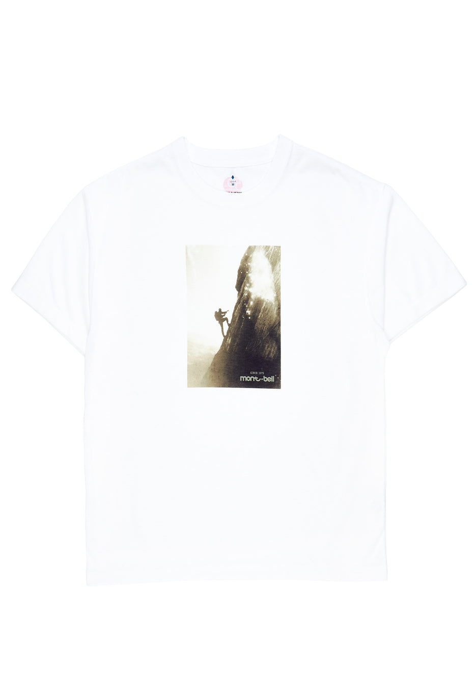 Montbell 50th Anniversary Men's Wickron Eiger 1969 Short Sleeve T-Shirt - White