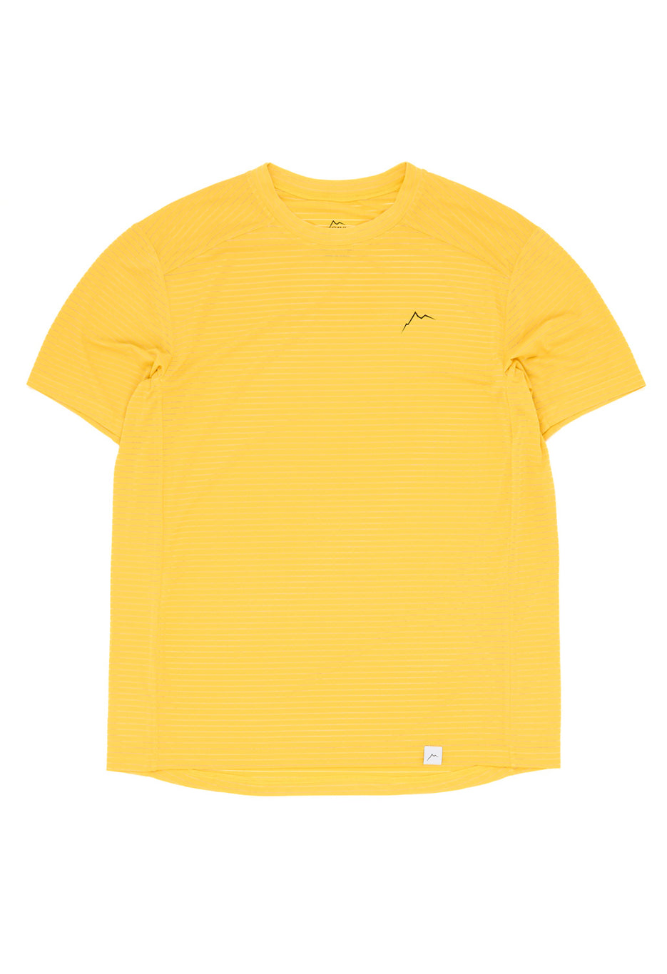 CAYL Men's Stripe Logo Short Sleeve Tee - Yellow
