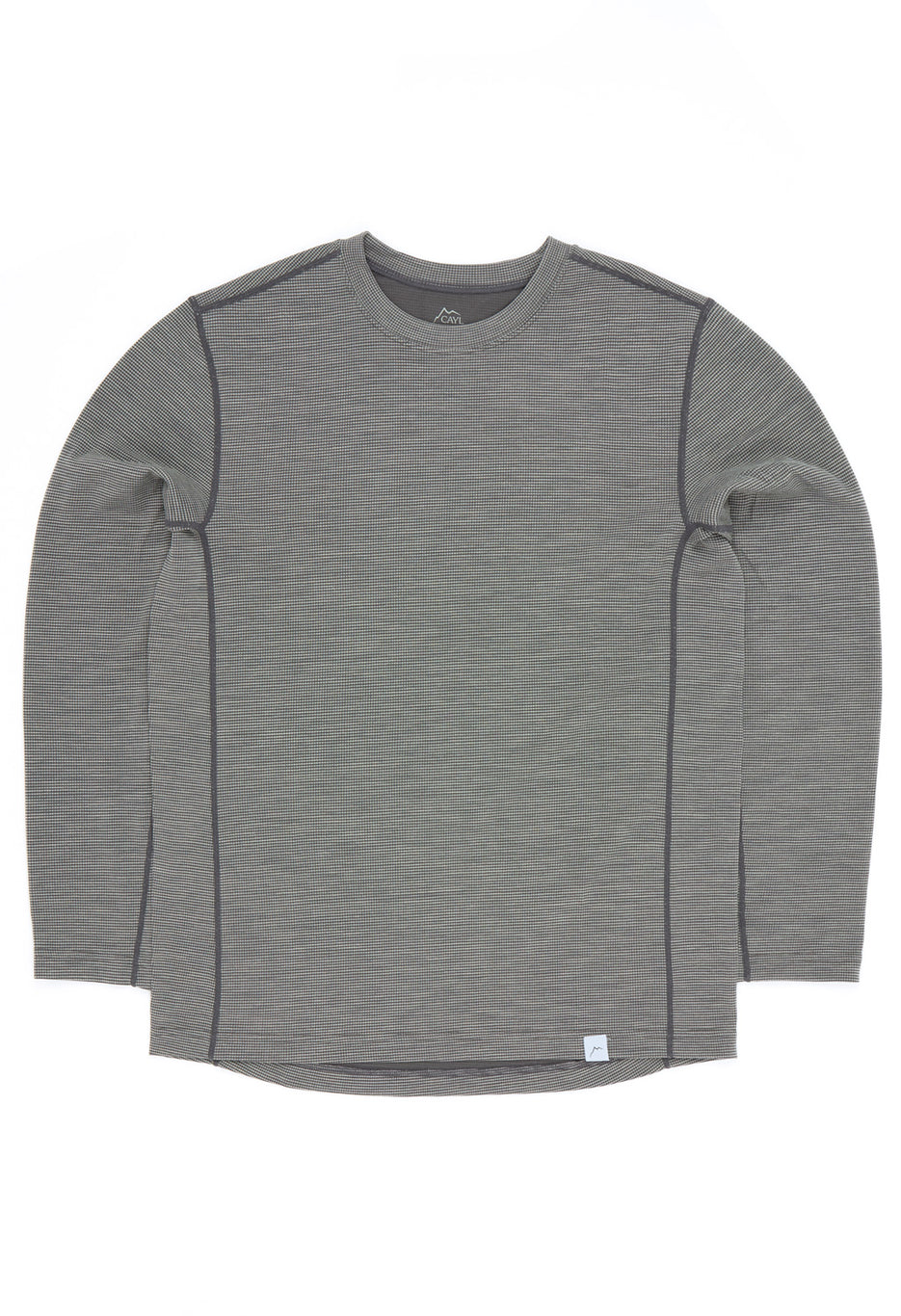 CAYL Wool Blend Long Sleeve T-Shirt - Charcoal