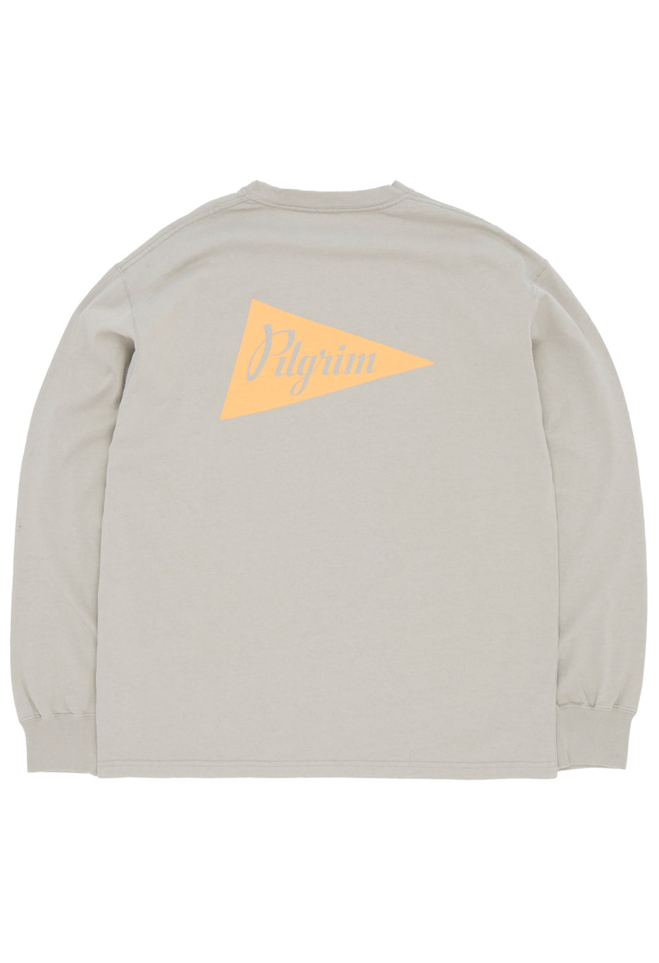 Pilgrim Surf & Supply Men's Longsleeve Pennant Team Tee - Grey