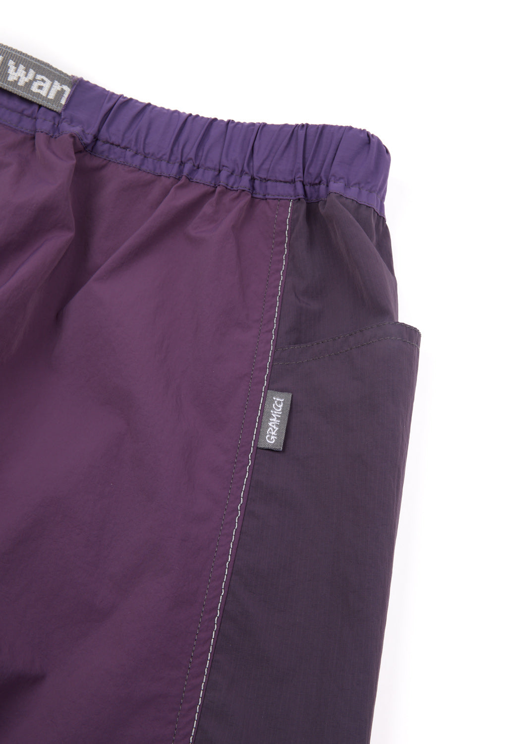 Gramicci x And Wander Patchwork Wind Shorts - Multi Purple