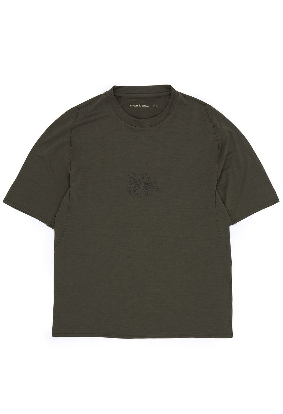Portal Lateral Peak Tee - Dark Olive