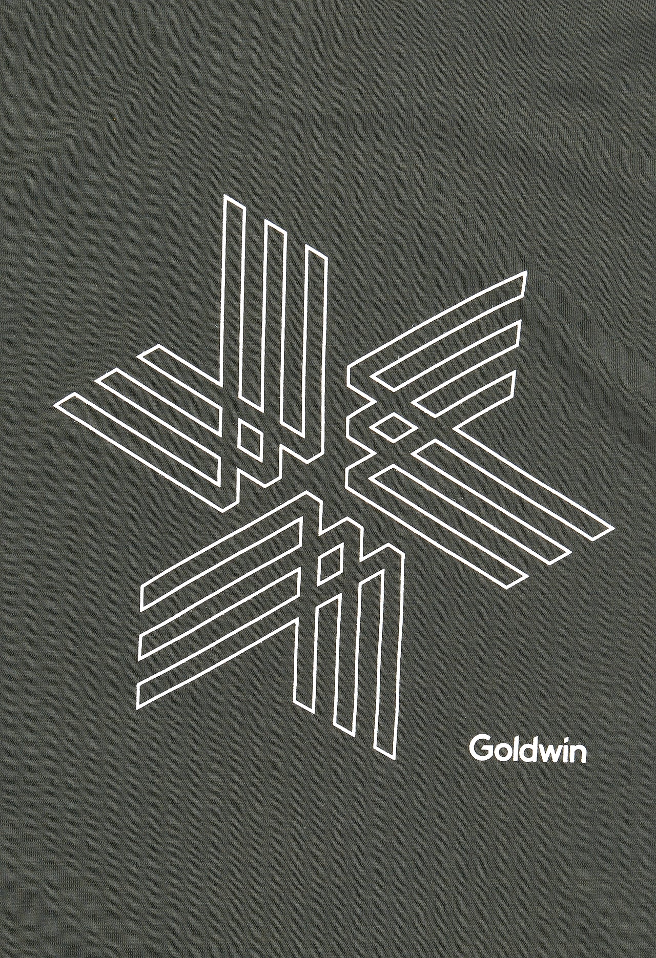 Goldwin Men's Logo Big Print T-shirt - Olive Drab
