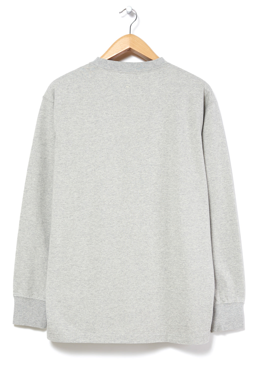 Snow Peak Recycled Cotton Heavy Long Sleeved T-Shirt - Mid Grey
