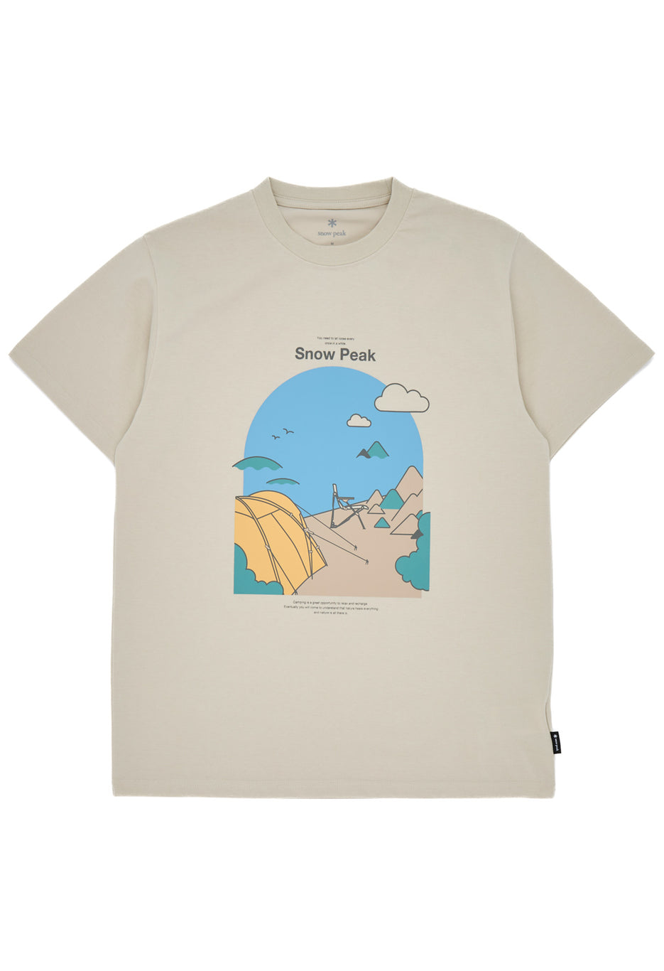 Snow Peak Camping Graphic T-Shirt - Ivory