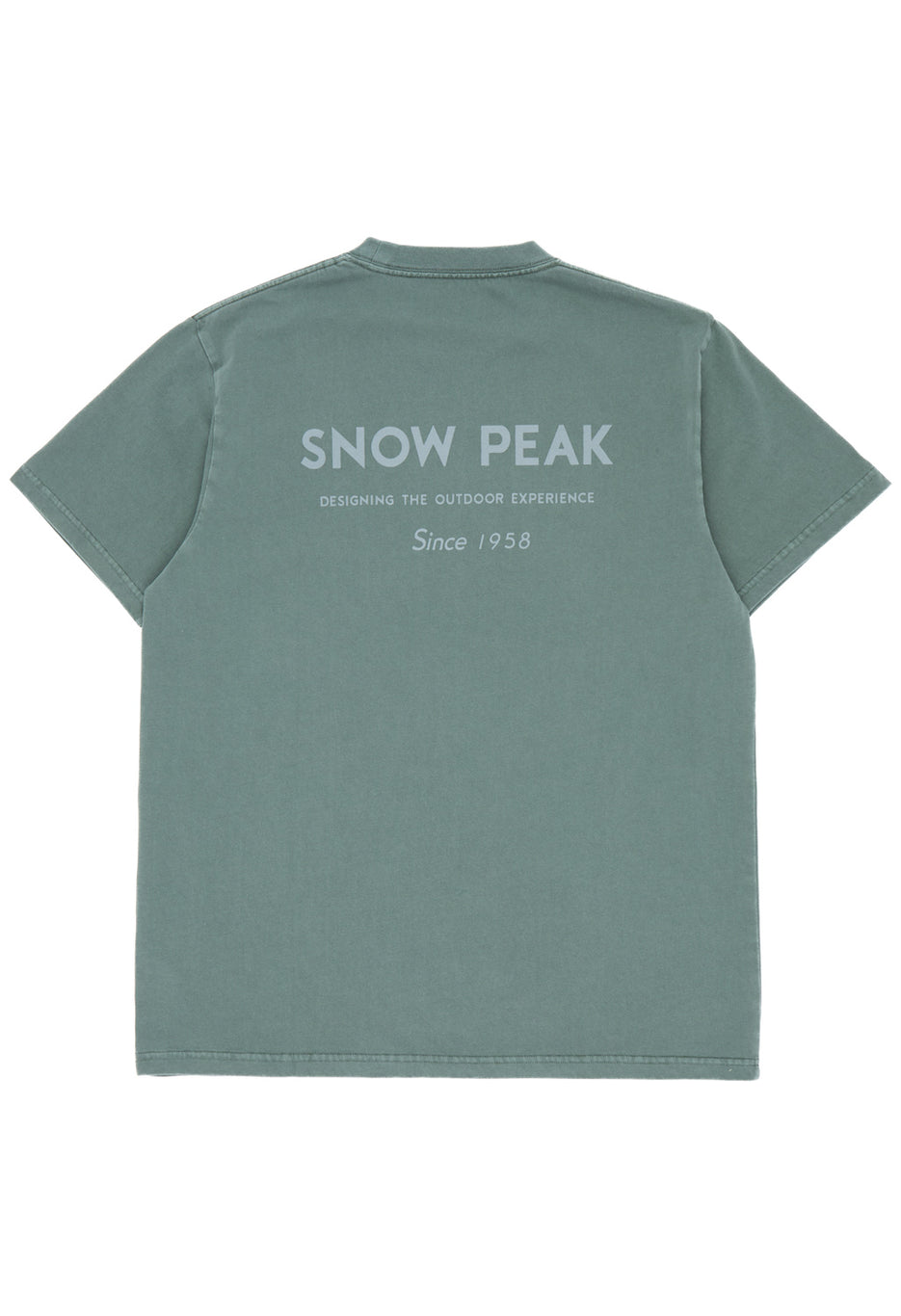 Snow Peak Garment Dyed T-Shirt - Dark Green