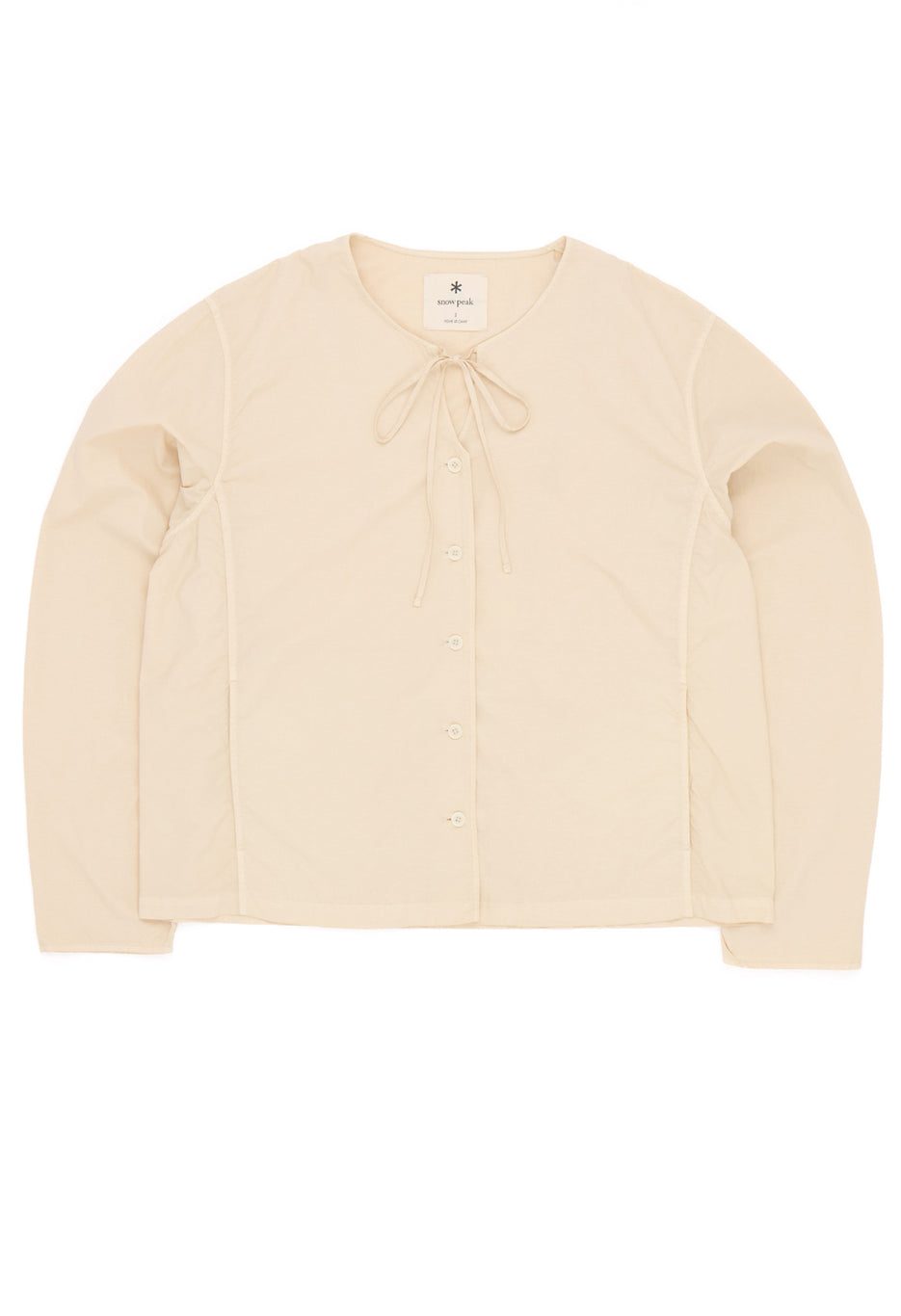 Snow Peak Garment Dyed Blouse - Ivory