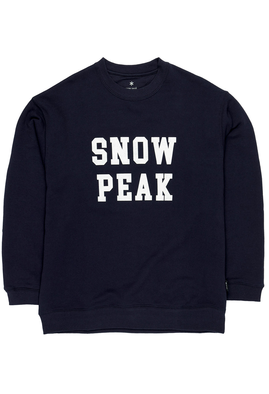Snow Peak Felt Logo Sweatshirt Pullover - Navy