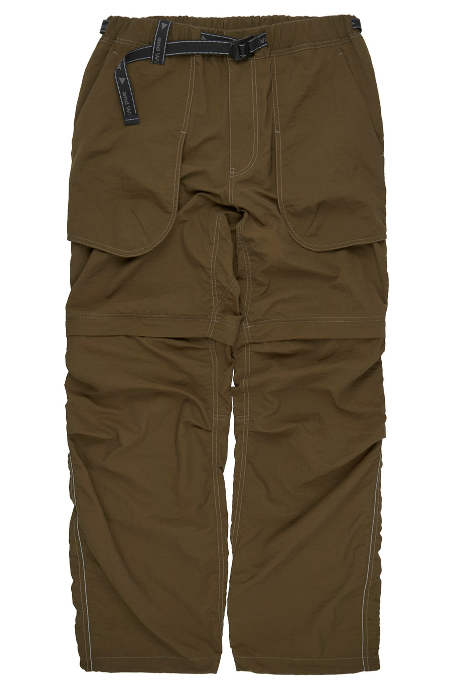 and wander Men's Ny Taffeta Hiker 2Way Pants - Dark Khaki