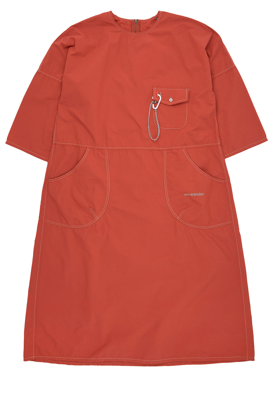 And wander Women's C/N Rip Dress - Red