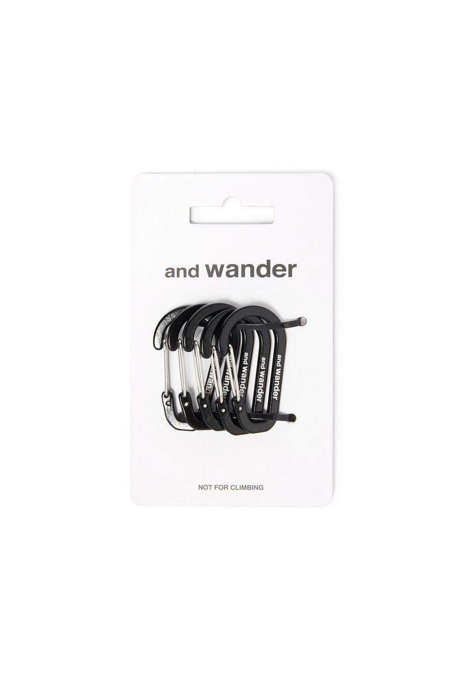 and wander Mini Carabiner Set - Black