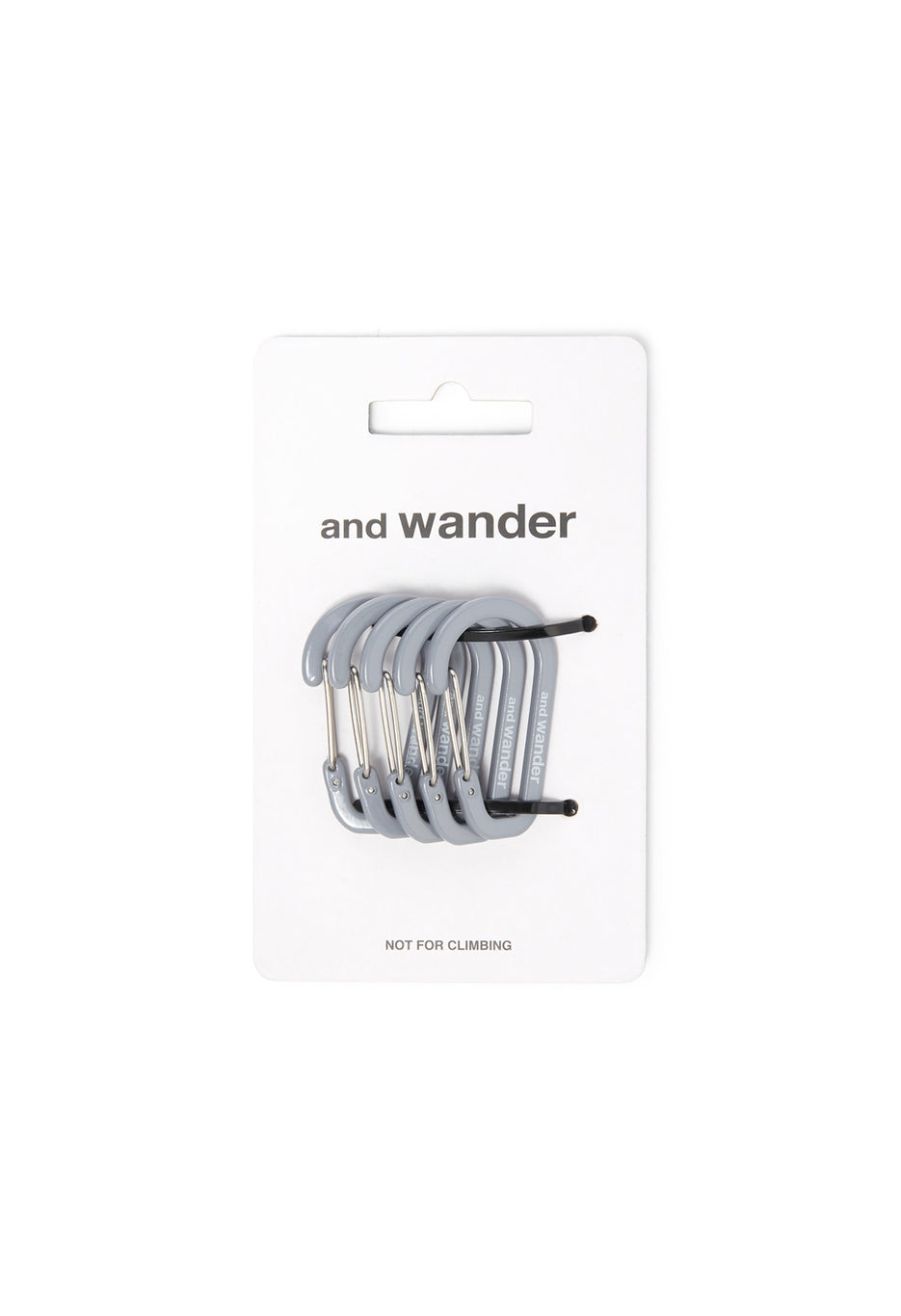 and wander Mini Carabiner Set - Grey