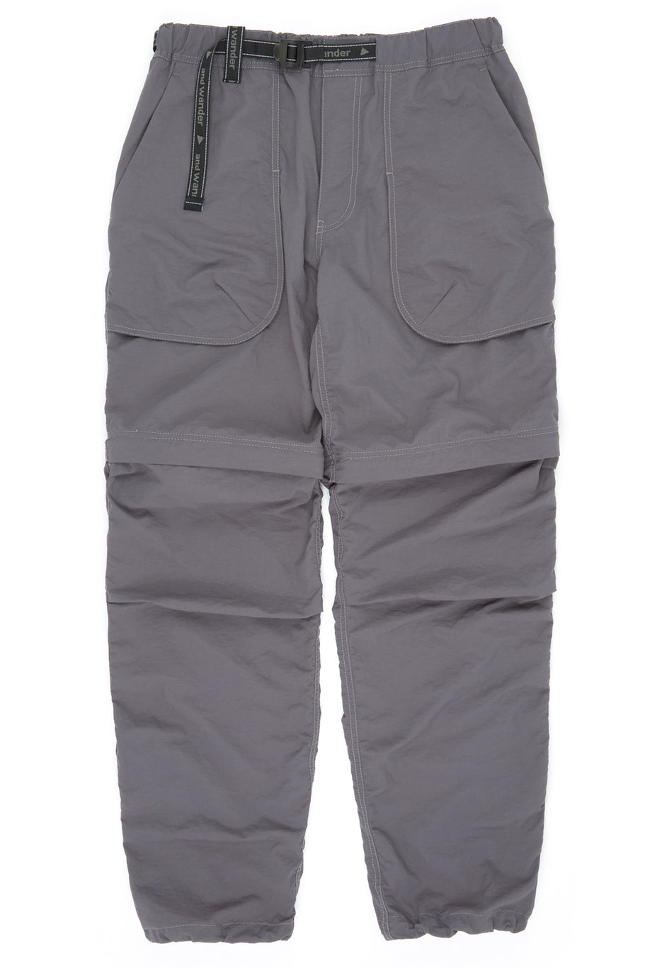 and wander Ny Taffeta Hiker 2Way Pants - Charcoal