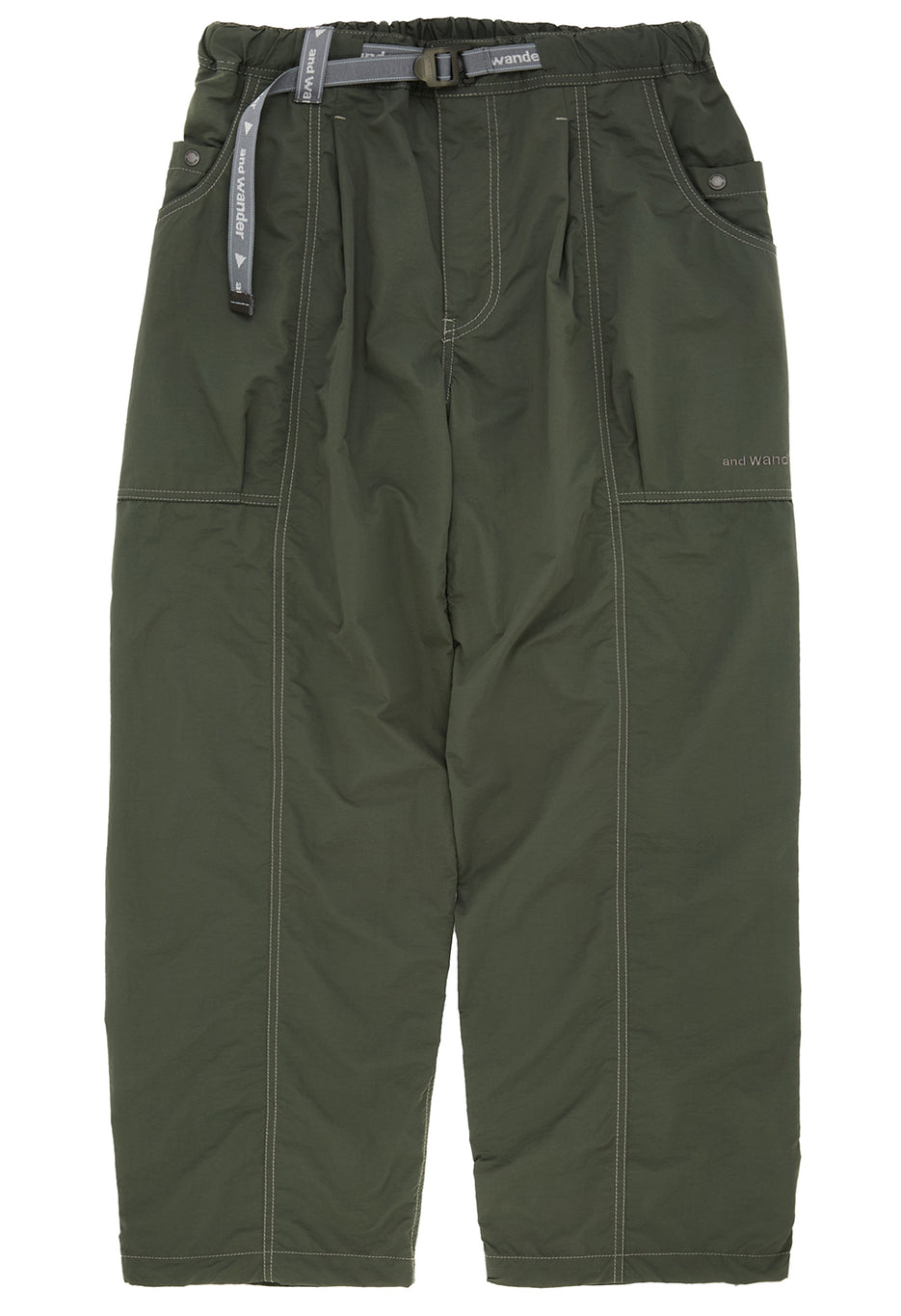 and wander Men's Crinkled Nylon Pants - Dark Grey