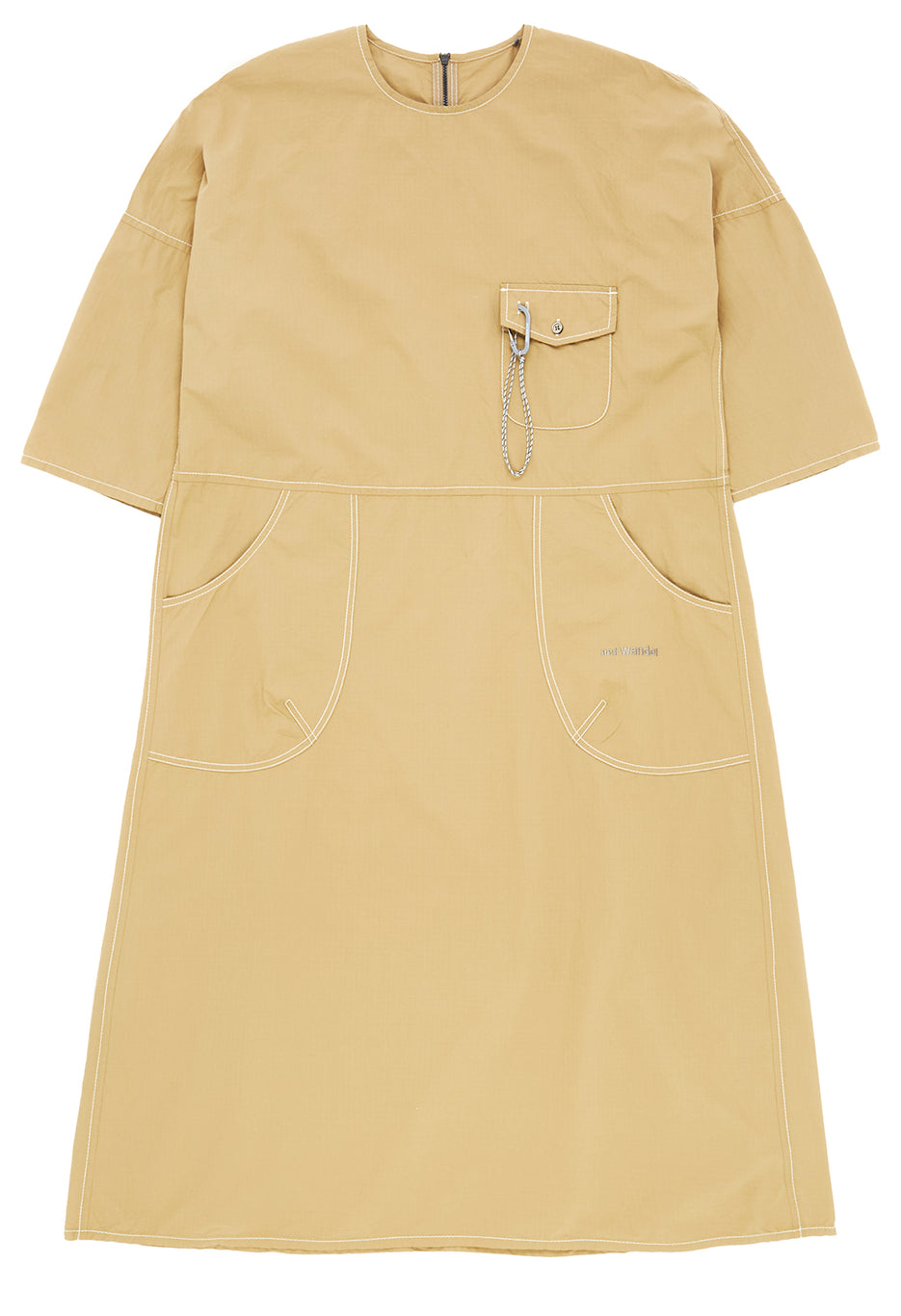 and wander Women's Cordura Cotton Rip Dress - Beige