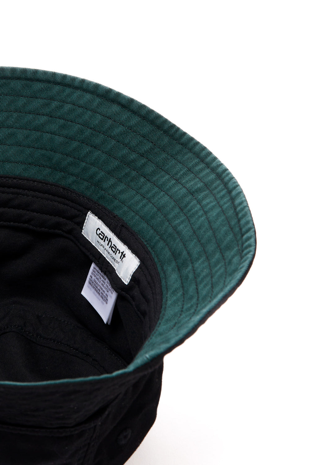 Carhartt WIP Heston Bucket Hat - Black/Discovery Green