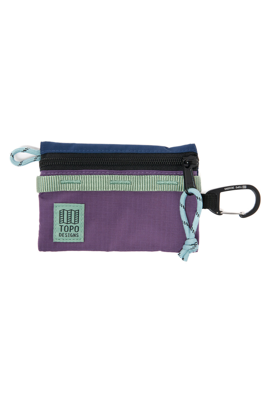 Topo Designs Accessory bag Micro Mountain - Midnight / Loganberry