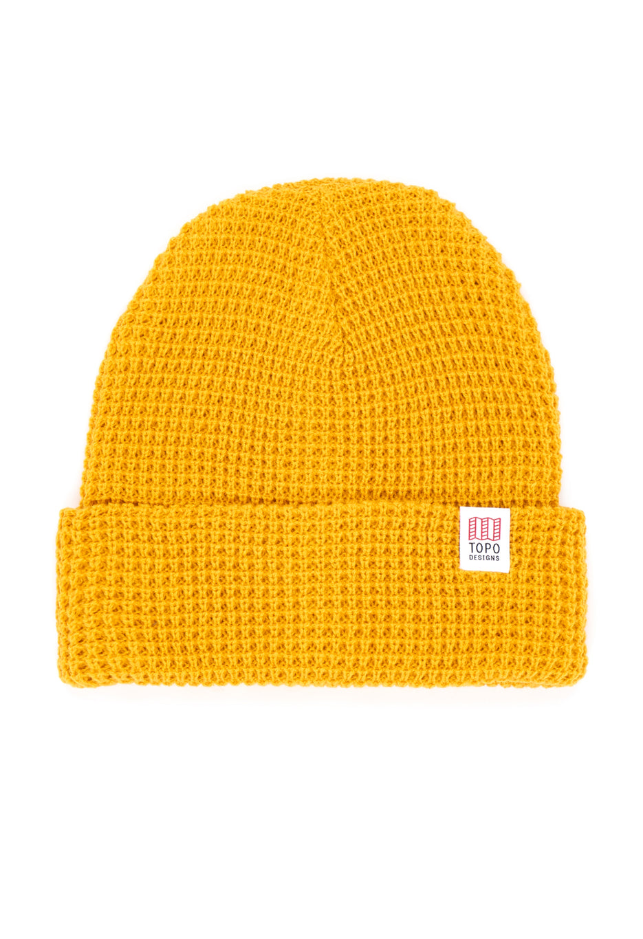Topo Designs Waffle Knit Beanie - Mustard