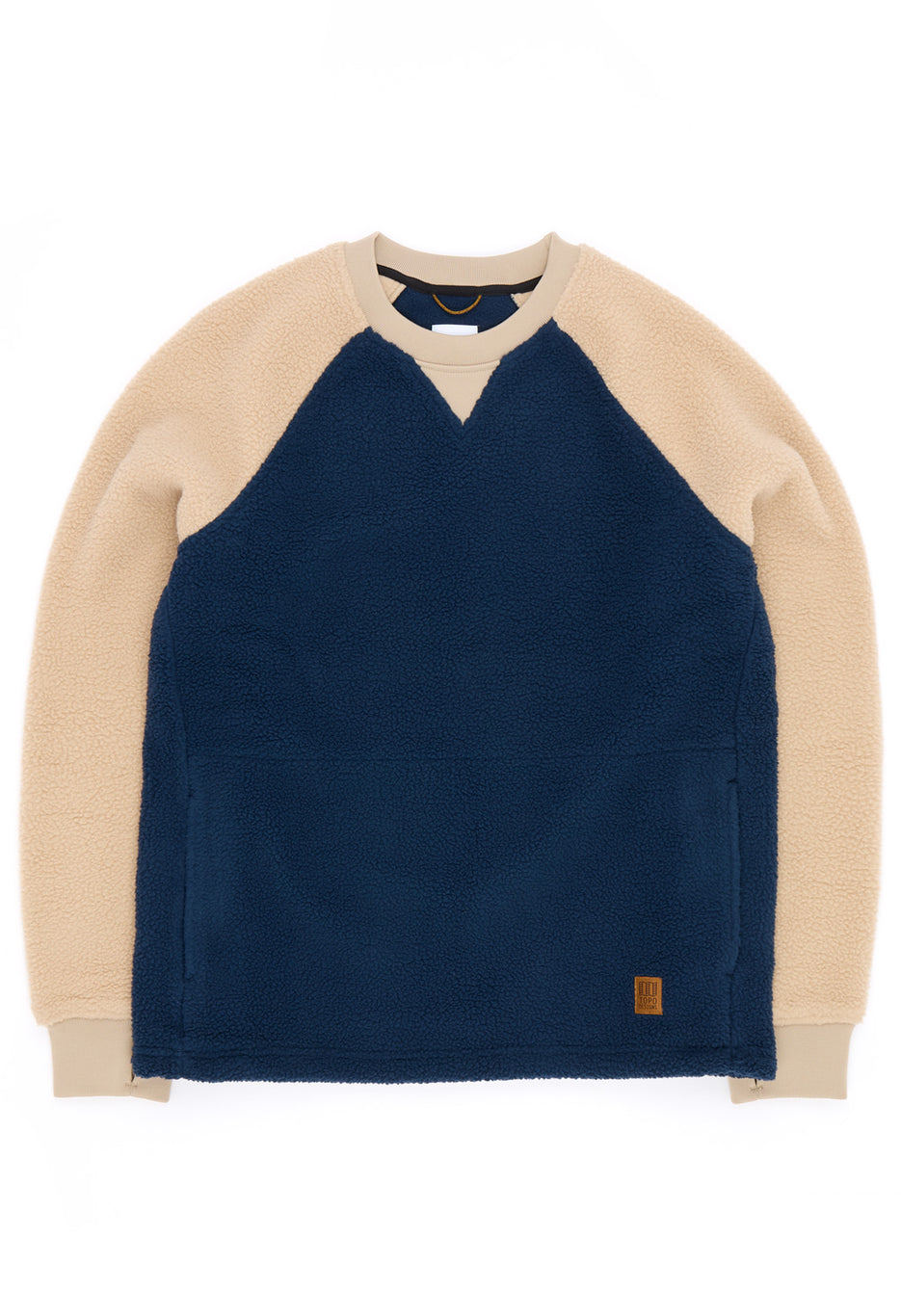 Topo Designs Mountain Fleece Crewneck - Midnight / Oatmeal