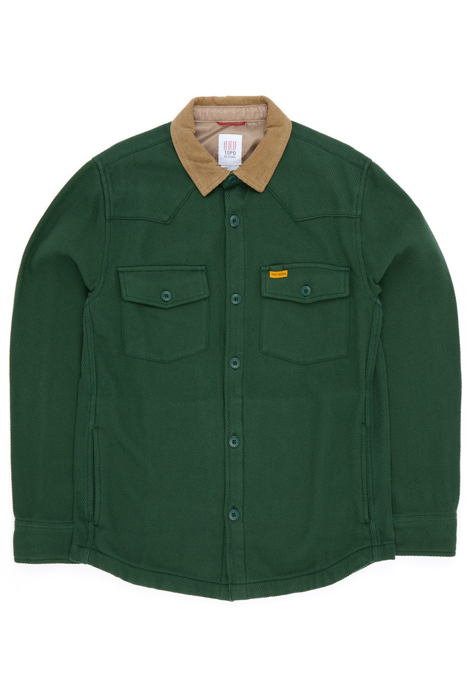 Topo Designs Men's Onlooker Twill Shirt Jacket - Forest