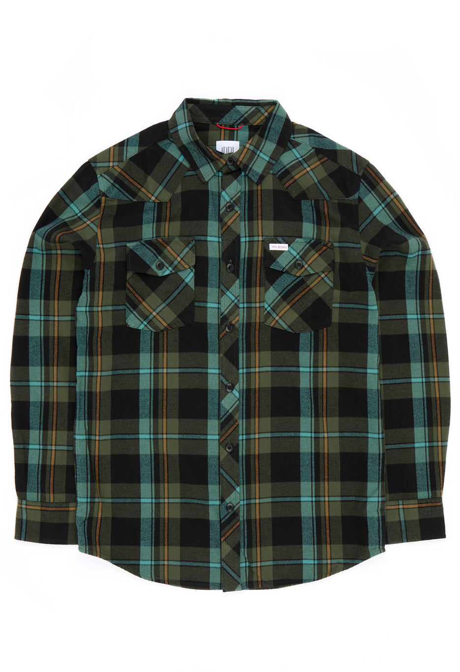 Topo Designs Men's Long Sleeve Mountain Shirt - Olive Multi Plaid