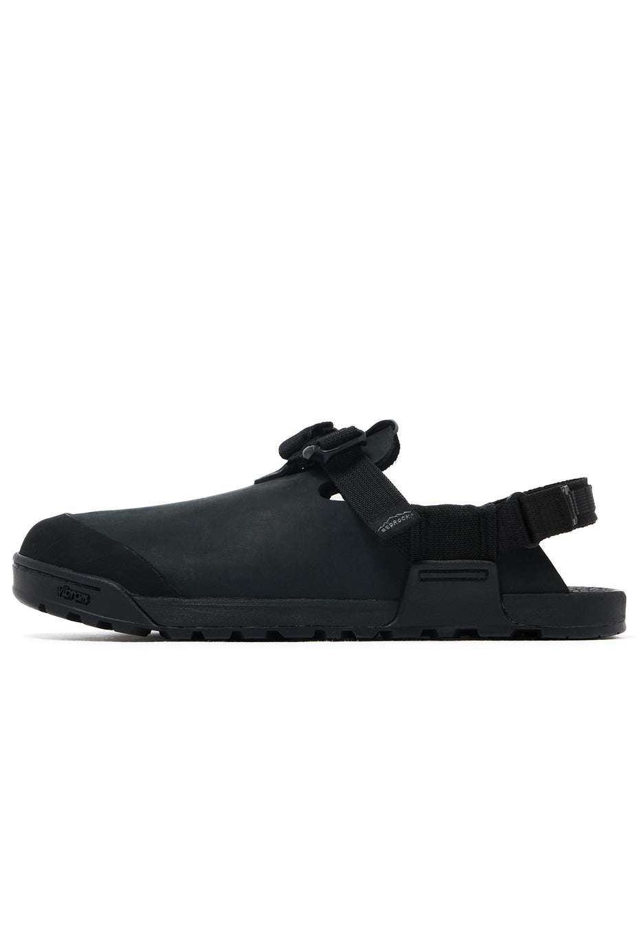 Bedrock Sandals Mountain Clog - Obsidian Dark Grey Nubuck Leather