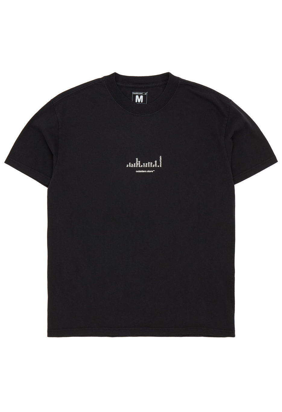 Outsiders Not The Only Way Tee - Washed Black