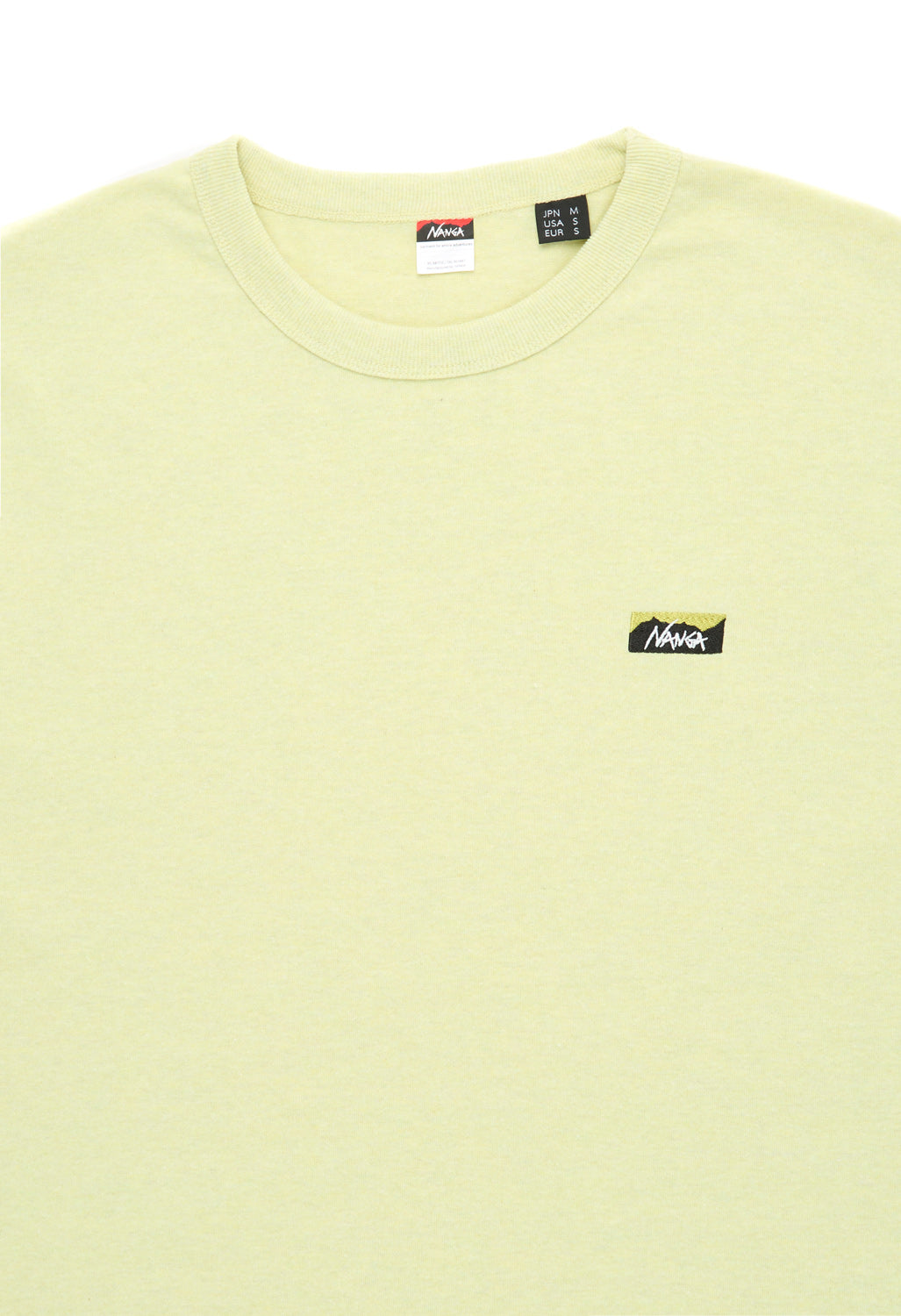 Nanga Men's Eco Hybrid Box Logo Embroidery Tee - Yellow