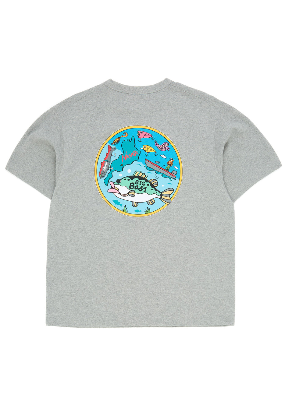 Nanga Men's Eco Hybrid Biwa Lake Tee - Light Grey