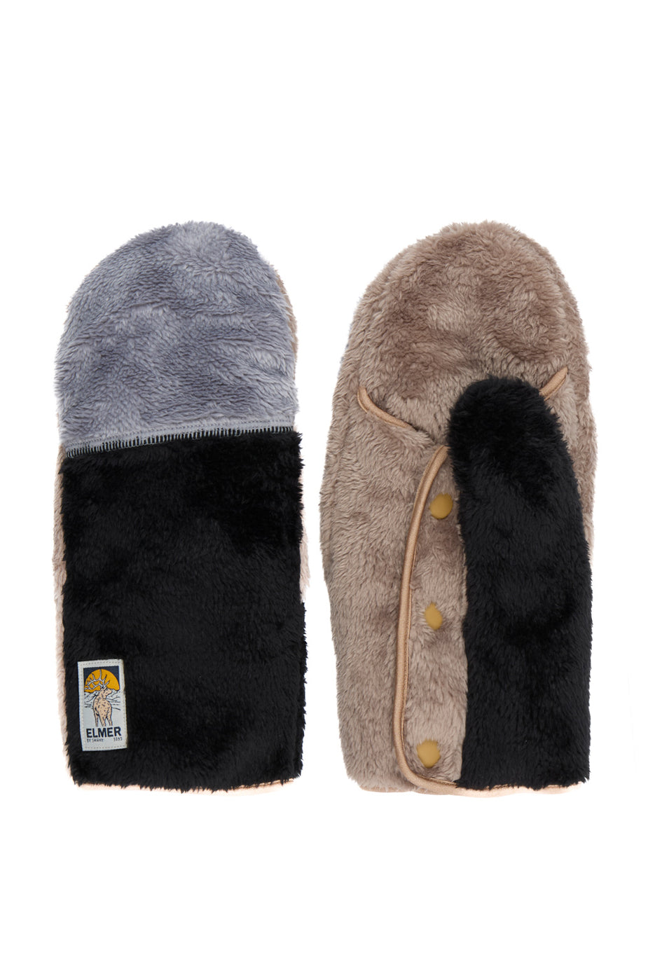 Elmer Cuddly Cub Mittens - Black