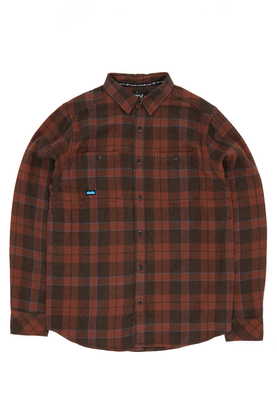 KAVU Men's Big Joe Shirt - Mahogany Brown