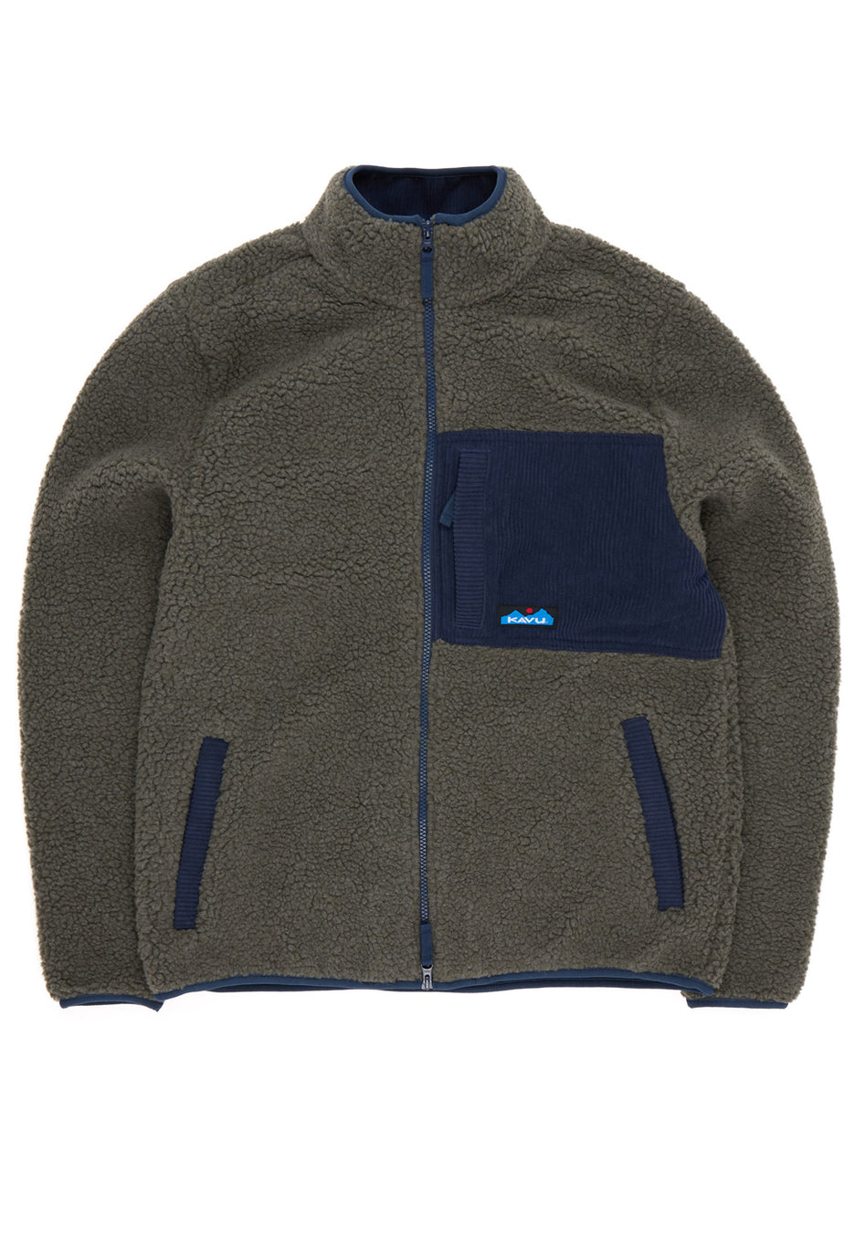 KAVU Men's Wayside Fleece Jacket - Ocean Storm