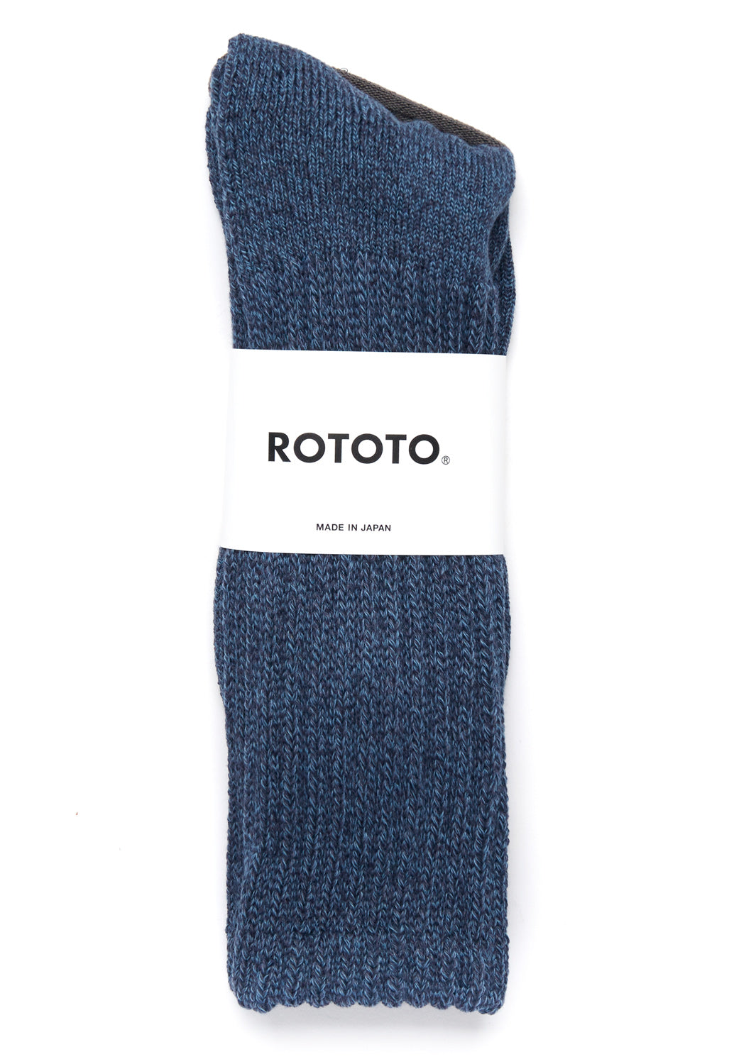 ROTOTO Loose Pile Socks - Mix Navy