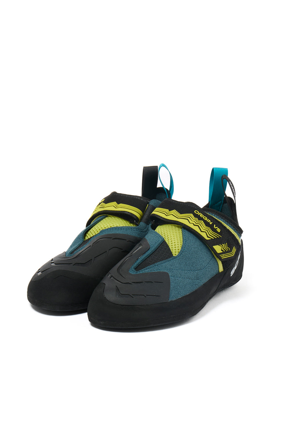 Scarpa Origin VS Climbing Shoes - Petrol / Lime