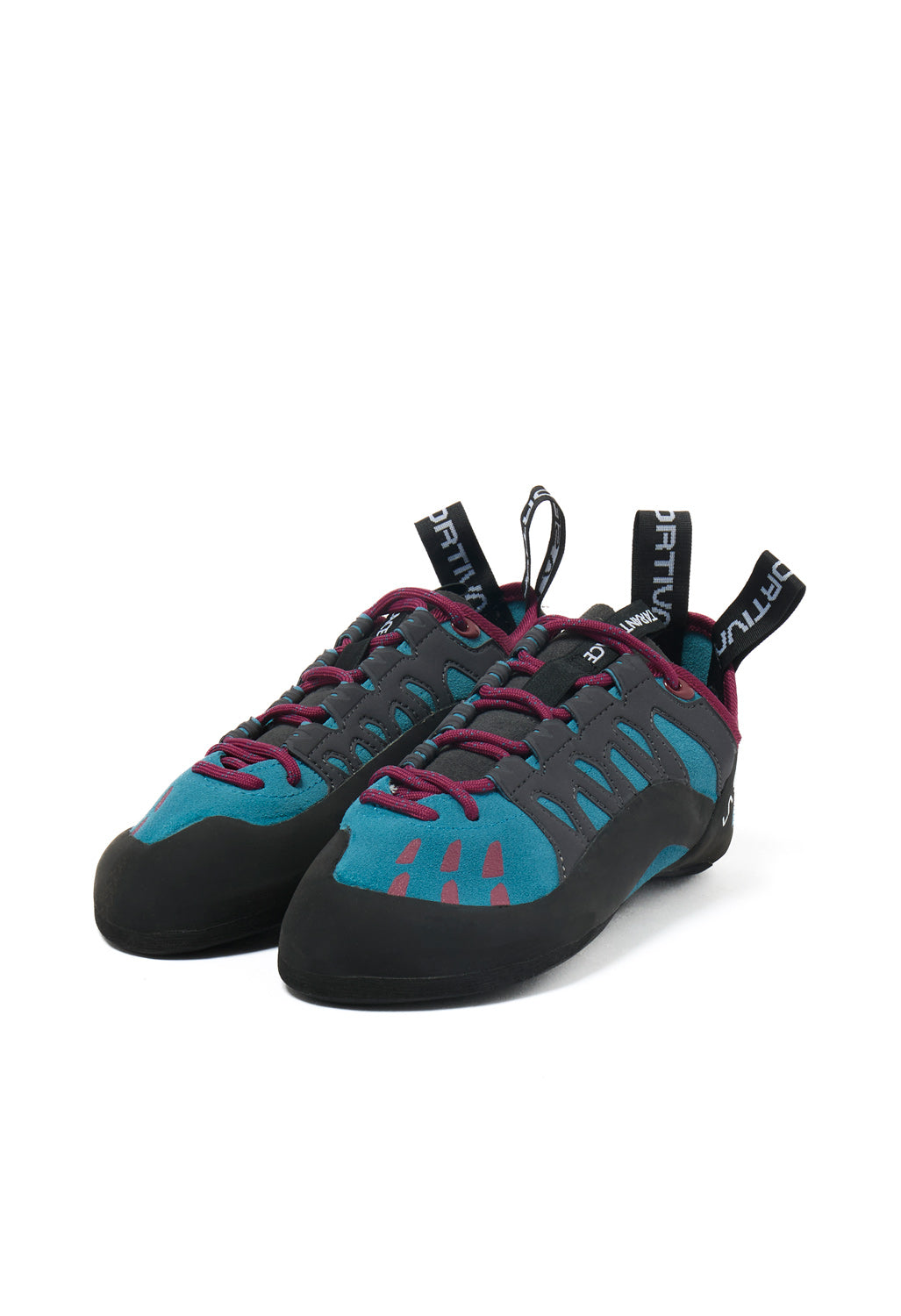 La Sportiva Tarantulace Climbing Shoes - Topaz / Red Plum